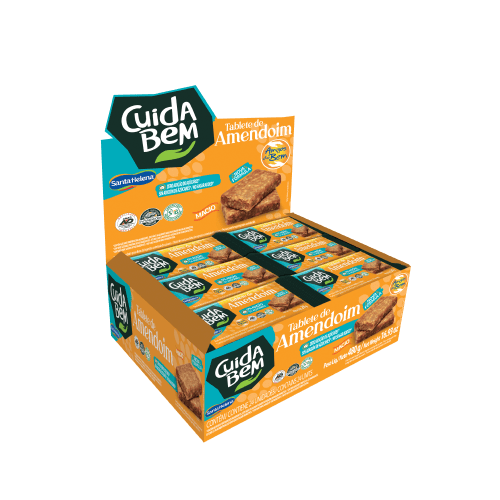 Caixa Tablete de Amendoim 24 Unidades