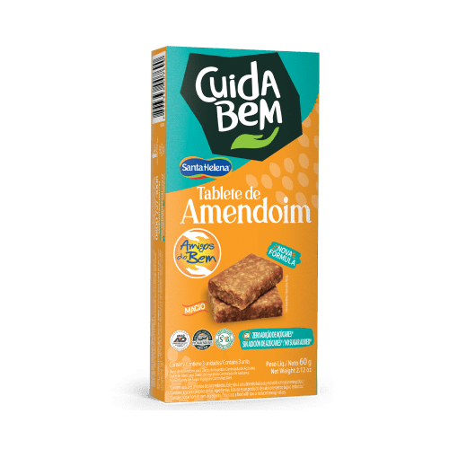 Caixa Tablete de Amendoim 3 Unidades